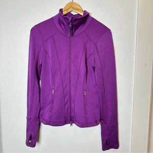 Zelle Zip Front Jacket with Thumbholes, S